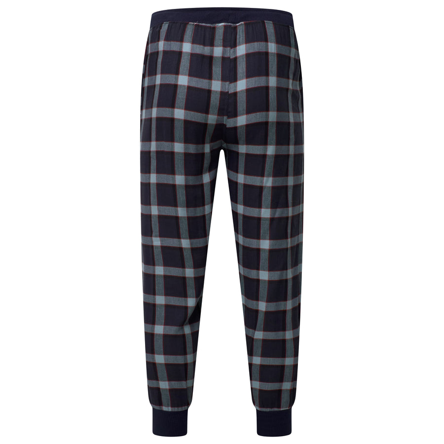 Lucky Brand Crew Neck & Closed Hem Flannel Pant Pyjama Set