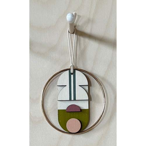 Eclectic Mini Mid-Century Wall Art - Little Wooden Decoration - Contemporary Wall Decor