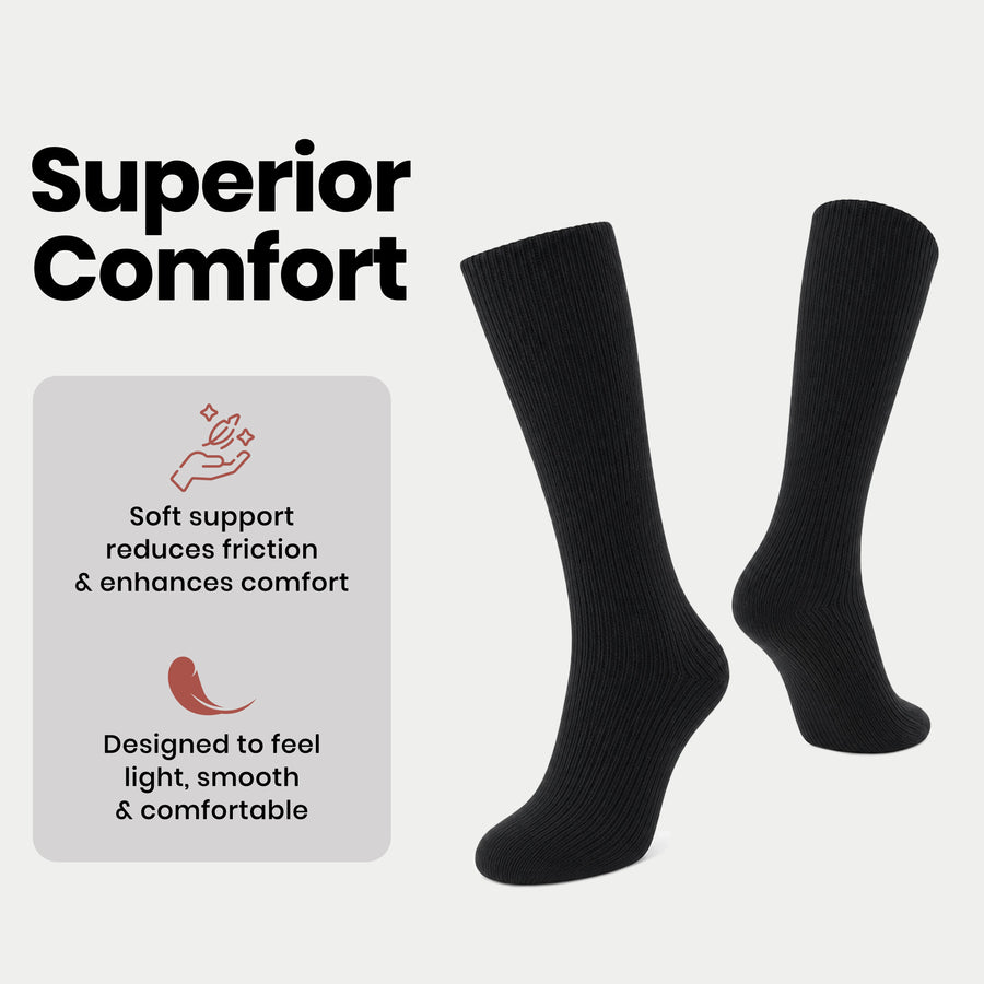 Sock Stack Men's Thermal Boot Socks 6 Pack Insulated Hiking Work Socks UK 6-11 Warm Brushed Winter Base Layer