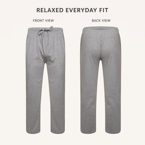 Sock Stack 2 Pack Mens Cotton Lounge Bottoms Stretchable PJ Pants Durable Cosy Cosy Super Soft Lounge Comfort
