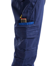 Blaklader 1448 Industry Stretch Kneepad Trousers Navy Blue/Cornflower Blue