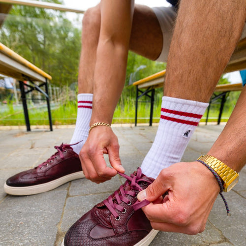 White Athletic Bamboo Socks