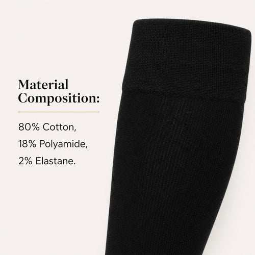 Sock Stack Girls Long School Socks 12 Pairs Cotton Rich Sculpted Heels And Toes Sizes
