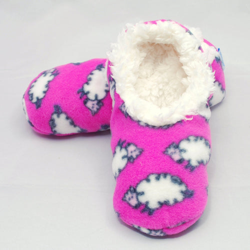 Snoozies Womens Tossed Sheep Cozy Fleece  small 3- 4