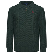 Crew Clothing Company Cable Knit Button Neck Jumper