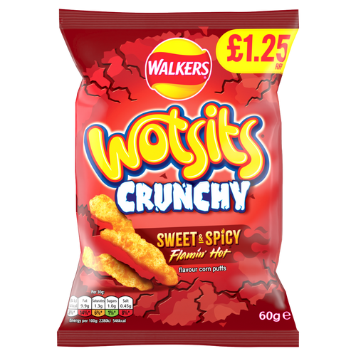 15 x Wotsits Crunchy Sweet & Spicy - 60GM