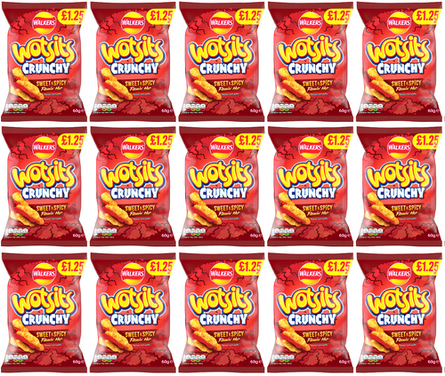 15 x Wotsits Crunchy Sweet & Spicy - 60GM