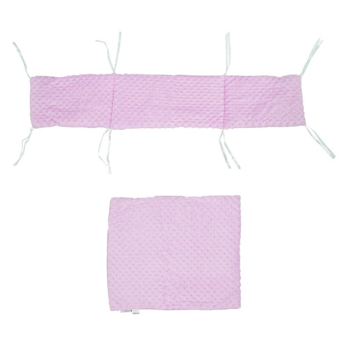 2pc Dimple Crib/Cradle Quilt & Bumper Bedding Set