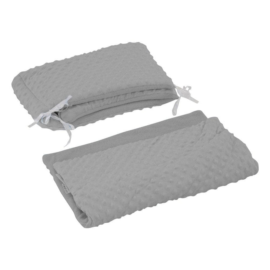 2pc Dimple Crib/Cradle Quilt & Bumper Bedding Set