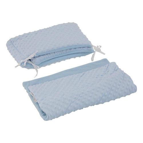 2pc Dimple Crib/Cradle Quilt & Bumper Bedding Set