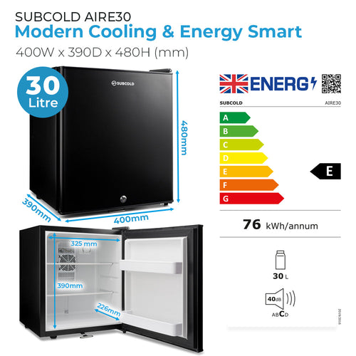 Subcold Aire30 LED Mini Fridge
