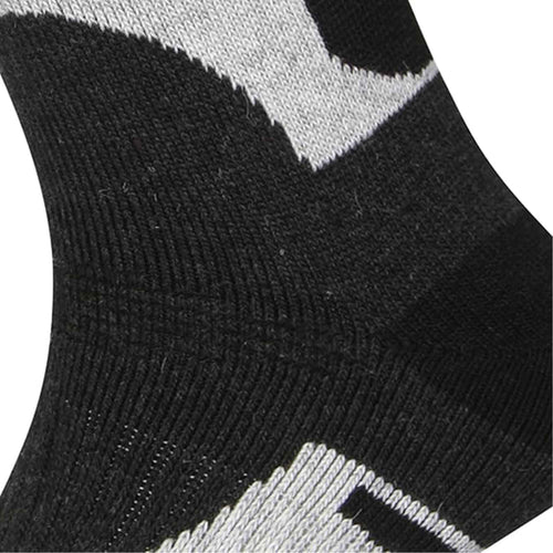 Sock Stack Men's Wool Hiking Socks 3 Pack Reinforced Heel Toe Cushioned Arch Support
