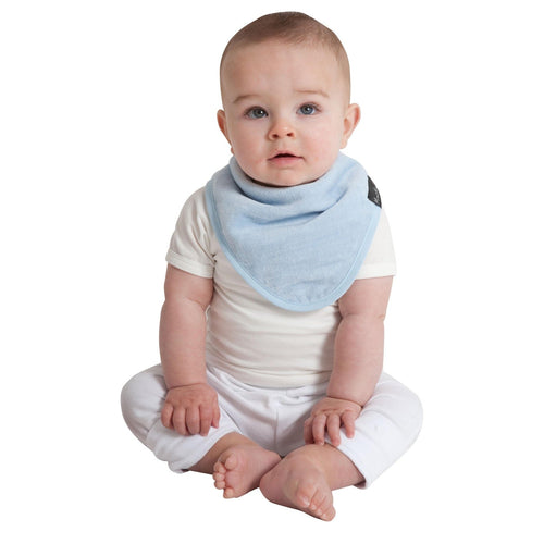 3 PACK - Mum 2 Mum Bandana Style Wonder Bibs - Denim / Baby Blue / Stone