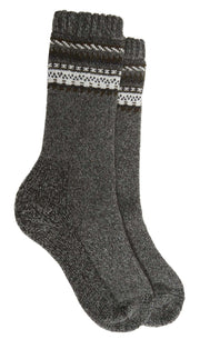 Sock Stack Men's Merino Wool Thermal Hiking Boot Socks 3 Pairs Reinforced Heel And Toe