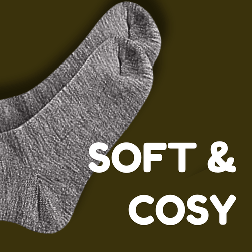 Sock Stack Men's Thermal Fluffy Bed Socks 6 Pairs Ultra Soft Insulated Warm Lounging