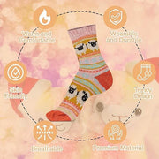 Daisy Dreamer 3 Pairs Womens Alpaca Wool Socks Natural Thermal Winter Boot Socks Non Slip