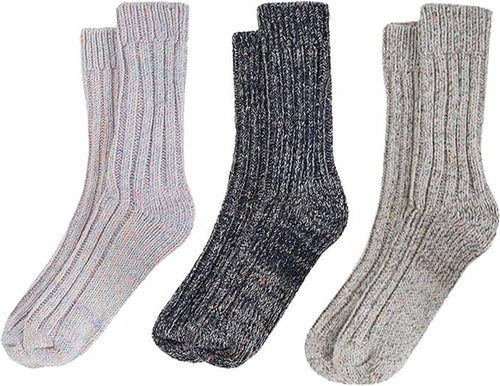 Daisy Dreamer 3 Pairs Womens Alpaca Wool Socks Natural Thermal Winter Boot Socks Non Slip