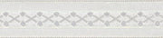 CLUB GREEN Cross Pattern Ribbon, White, 15 mm x 10 m