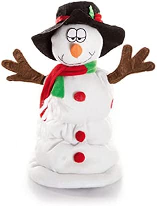 Premier Decorations singing Sherbert the snowman 35 cm