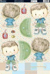 billy in combats papercraft toppers