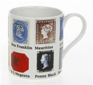 Leonardo Collection Stamps of the World China Mug in Gift Box