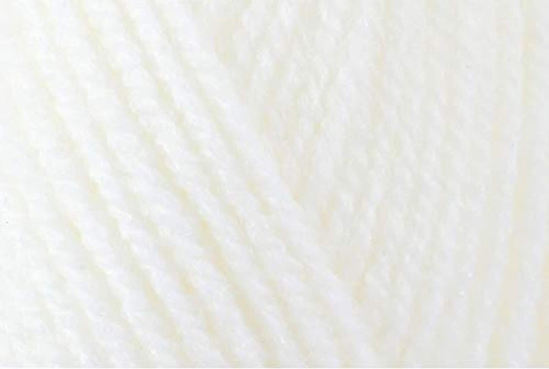 King Cole Big Value Baby Double Spot Ball of acrylic knitting yarn White 50 g