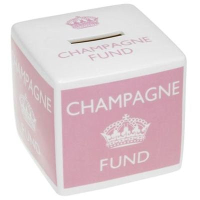 Champagne Fund Mney Box - Boxed
