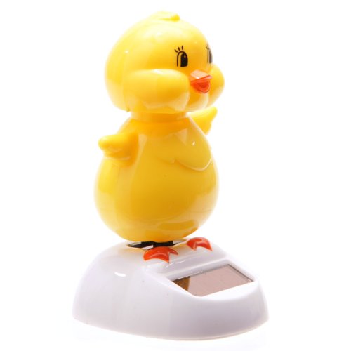 Puckator FF34 Solar-Powered Cute Duck Ornament 6 x 5.5 x 9 cm