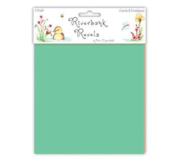 Helz Cuppleditch Riverbank Revels 6 x 6-inch Cards and Envelopes