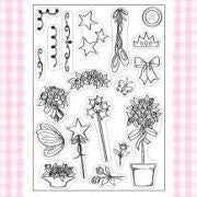 kanban sugar buttons clear stamp embellishments
