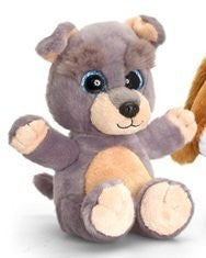 Keel Toys 25cm Sparkle Eyes Schnauzer Soft Toy