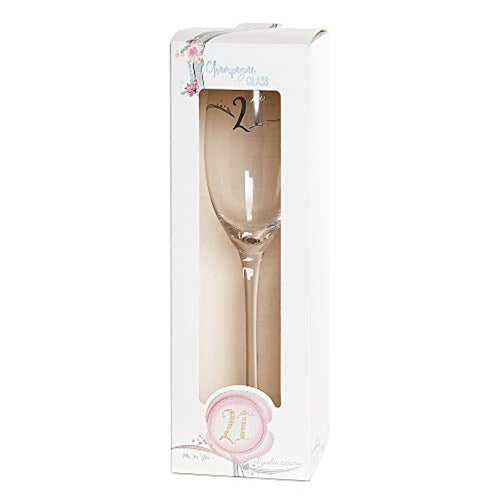 Me to You 21st Birthday Engraved Champagne Glass Flute, Gift Boxed