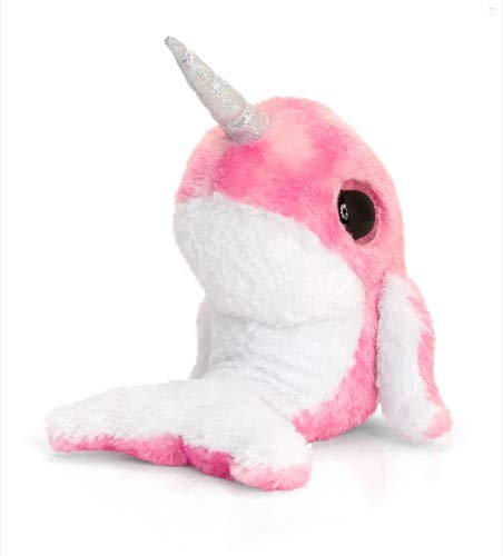 Keel Toys Animotsu 15cm Narwhal whale Beanie Cuddly Soft Toy Plush SF2257