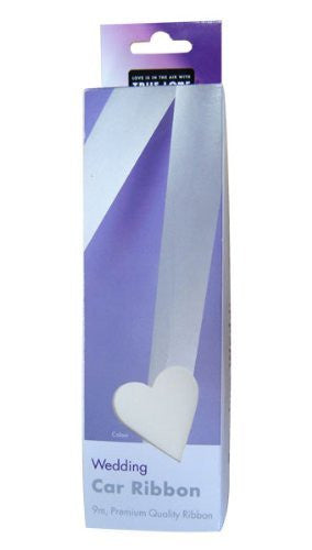 WEDDING CAR WHITE PREMIUM QUALITY CAR RIBBON