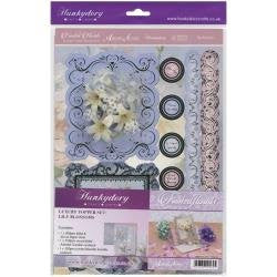 Frosted Florals Adorable Scorable Luxury Topper Set A4-Lily Blossoms