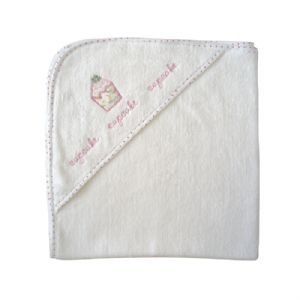 Powell Craft Cupcake Baby Girls Hooded Towel - A great new baby gift!