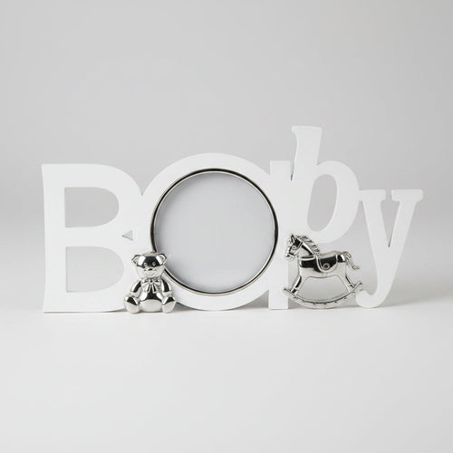 Blue Baby Lettered Frame