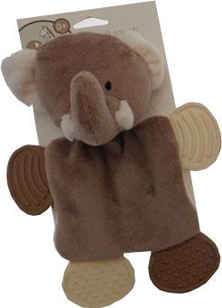 SUPERSOFT PLUSH CRINKLING TEETHER ELEPHANT DESIGN TOY
