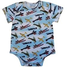 powell craft vintage plane babygrow handmade