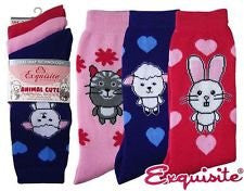animal cute thermal socks 3par pack exquisite elegance