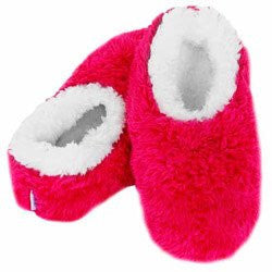 Snoozies | Ladies OMG Colour Slippers | Non Slip | Fluffy Warm Indoor Soft Slipper Socks (Small | UK 3-4, Hot Pink)
