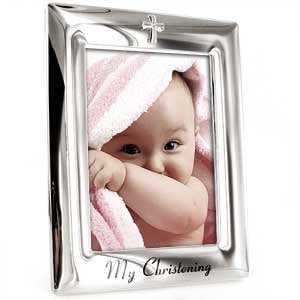 Christening Collection Silver Plated My Christening 5 x 7 Photo Frame