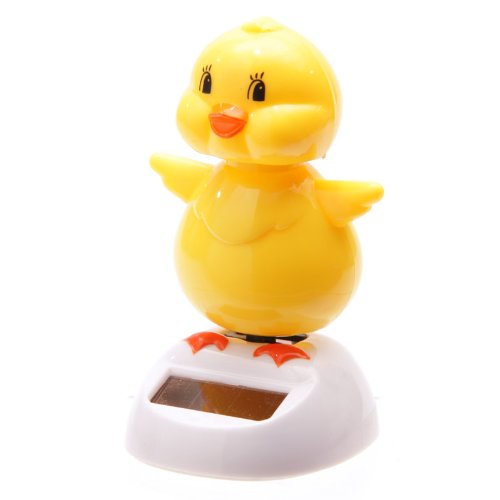 Puckator FF34 Solar-Powered Cute Duck Ornament 6 x 5.5 x 9 cm