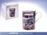 Brian Tovey Countryside Fine Leg China Mug - Delepated Camper Van For Sale