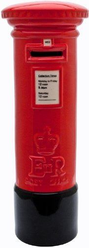 red post box money box 22cm