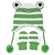 Nuzzles Hat/Mittens Striped Fr
