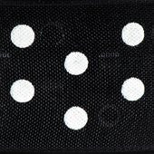 CLUB GREEN Organza Pull Bow Ribbon with Spots, Black, 33-Piece