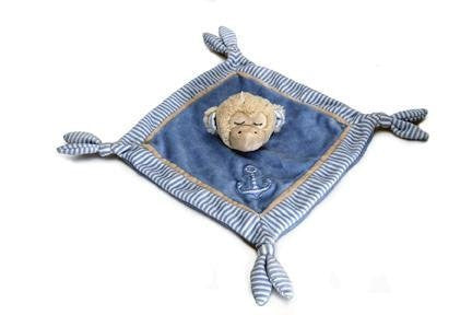 Keel Toys Sleepy Shore Comforter Blanket 30cm - Blue