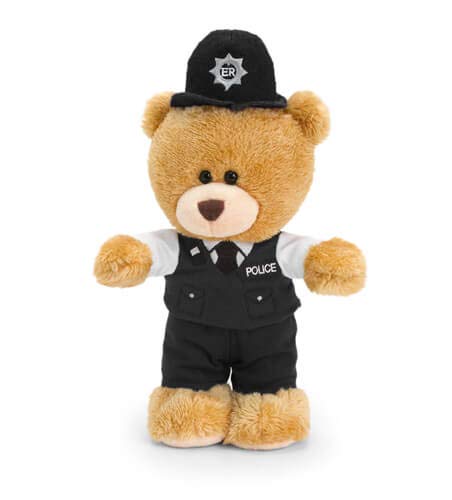 Keel Toys pip the bear standing policeman with sound 20cm