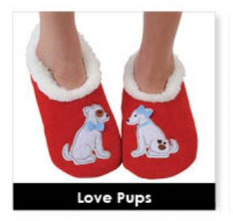 Splitz Snoozies Slippers ~ Love Pups UK Ladies Size 6-7